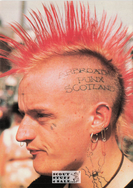 Punk Subculture Model Postcard, London, Ludlow Sales #CP31