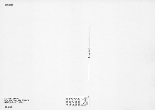 Punk Subculture Model Postcard, London, Ludlow Sales #CP31