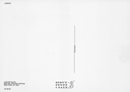 Punk Subculture Model Postcard, London, Ludlow Sales #CP38