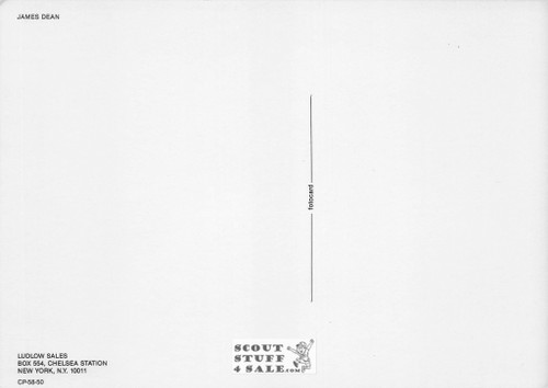 Giant Movie Poster Postcard, James Dean - Elizabeth Taylor - Ludlow Sales #CP58