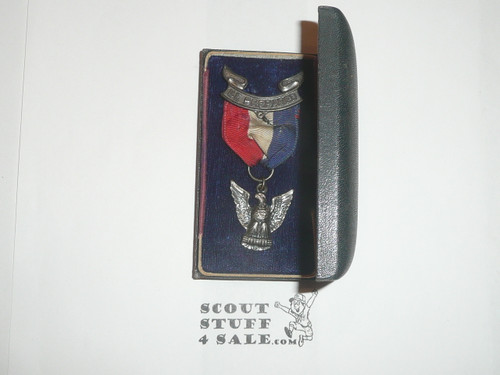 Copy of Eagle Scout Medal, Robbins 3, 1933-1954, In Unlisted Presentation Box, STERLING SILVER