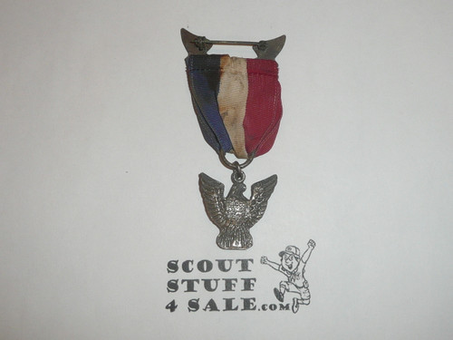 Eagle Scout Medal, Stange 2, 1970-1974, ribbon is dirty, STERLING