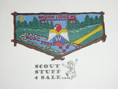 Order of the Arrow Lodge #6 Wagion s14 2000 NOAC Flap Patch