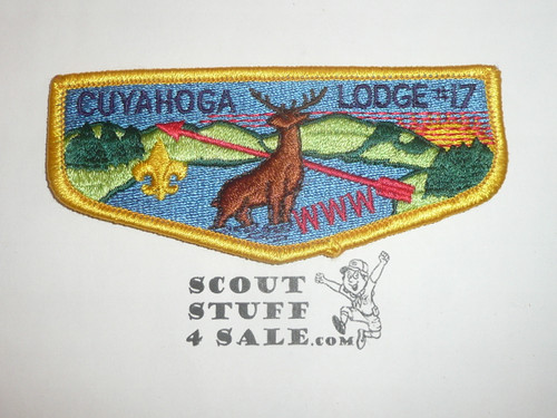 Order of the Arrow Lodge #17 Cuyahoga s20 Vigil Flap Patch
