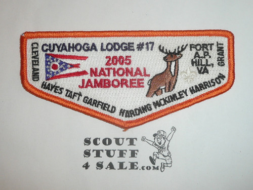 Order of the Arrow Lodge #17 Cuyahoga s56 2005 National Jamboree Flap Patch