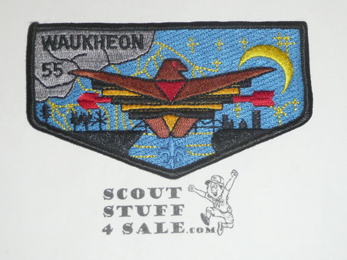 Order of the Arrow Lodge #55 Waukheon s15 Flap Patch