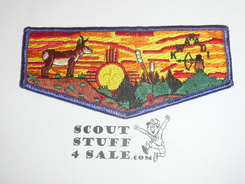 Order of the Arrow Lodge #78 Kwahadi s26.1 Flap Patch