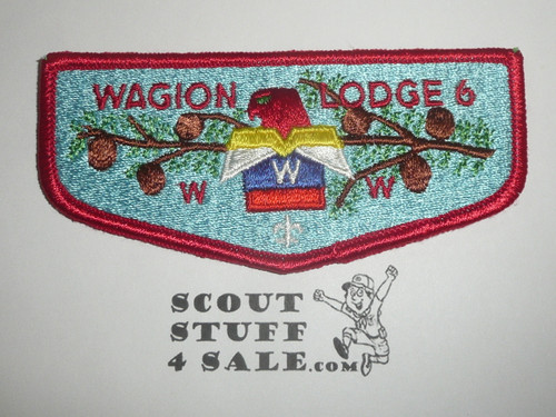 Order of the Arrow Lodge #6 Wagion s5 Flap Patch