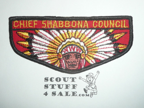 Order of the Arrow Lodge #120 Chief Shabbona f3 Flap Patch