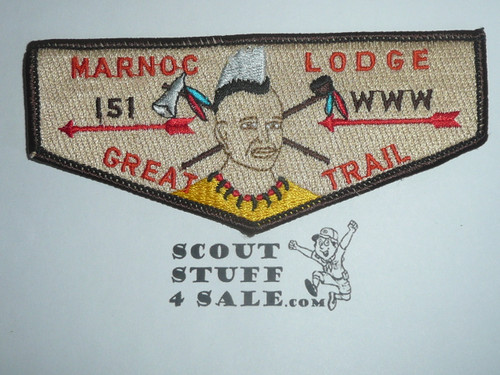 Order of the Arrow Lodge #151 Marnoc s20 Flap Patch