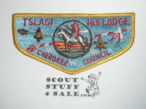 Order of the Arrow Lodge #163 Tslagi s2 Flap Patch