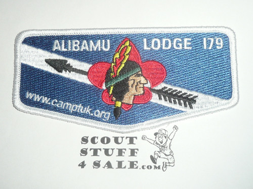 Order of the Arrow Lodge #179 Alabamu s Flap Patch, blue