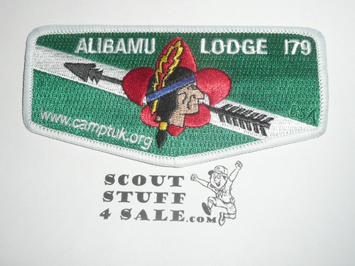 Order of the Arrow Lodge #179 Alabamu s Flap Patch, green