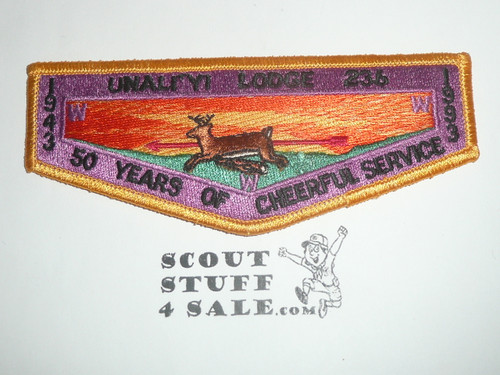 Order of the Arrow Lodge #236 Unali'yi s31 50th Anniversary Flap Patch