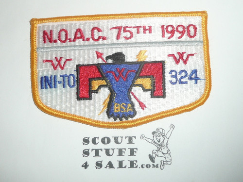 Order of the Arrow Lodge #324 Ini-To s15 1990 NOAC Flap Patch