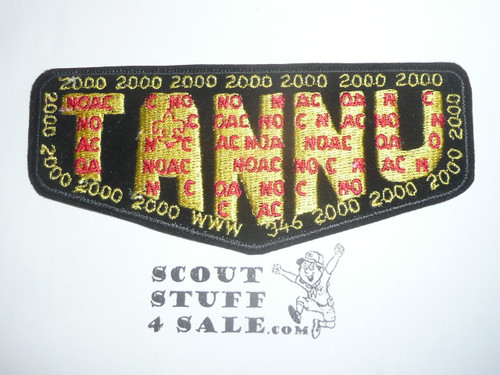 Order of the Arrow Lodge #346 Tannu f12 2000 NOAC Flap Patch