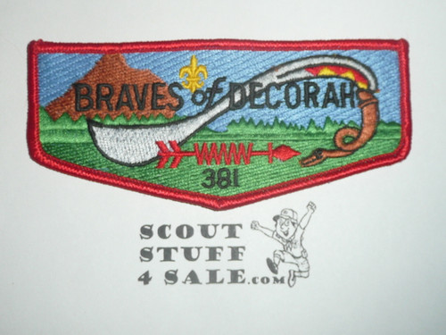 Order of the Arrow Lodge #381 Braves of Decorah s10 Flap Patch