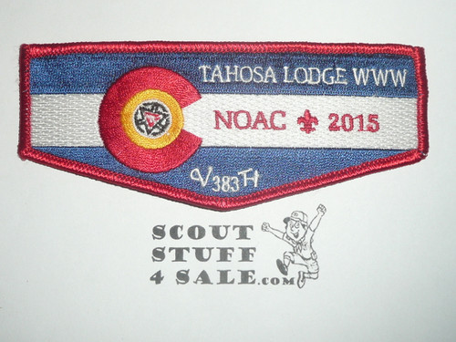 Order of the Arrow Lodge #383 Tahosa 2015 NOAC 100th Anniversary Flap Patch