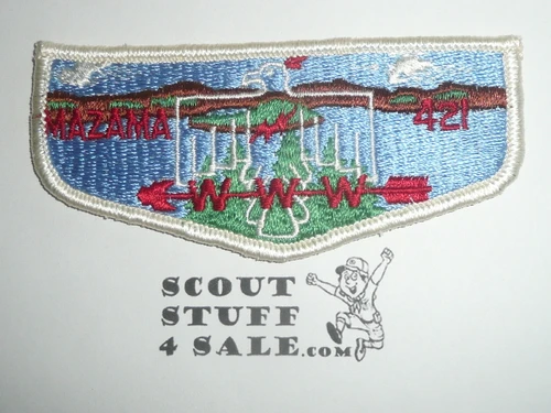 Order of the Arrow Lodge #421 Mazama s4 Flap Patch