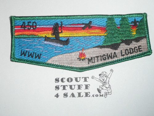 Order of the Arrow Lodge #450 Mitigwa s10 Flap Patch