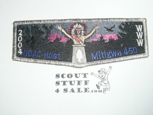Order of the Arrow Lodge #450 Mitigwa s22 2004 NOAC Host Flap Patch