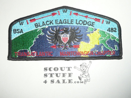 Order of the Arrow Lodge #482 Black Eagle Mantowagan Chapter Patch