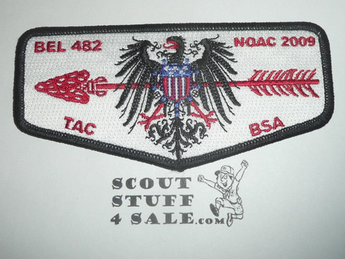 Order of the Arrow Lodge #482 Black Eagle s38 2009 NOAC Flap Patch