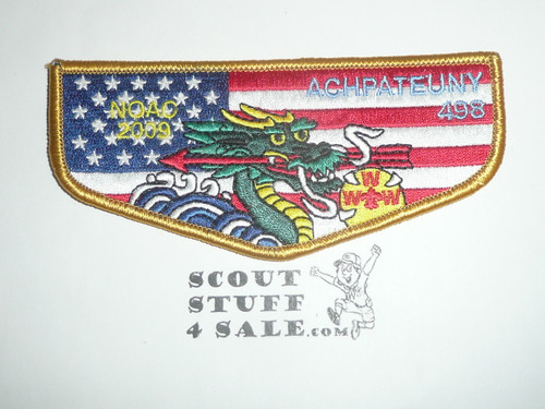 Order of the Arrow Lodge #498 Achpateuny 2009 NOAC USA Flap Patch