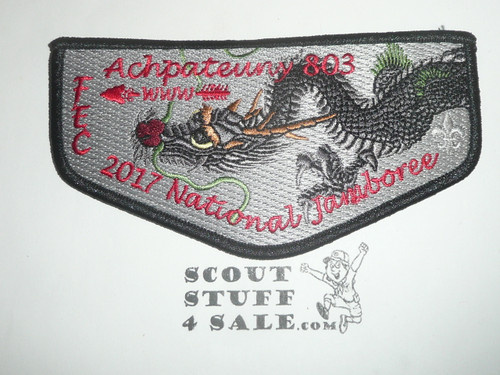Order of the Arrow Lodge #498 Achpateuny 2017 National Jamboree Pokemon Flap Patch, issue 3