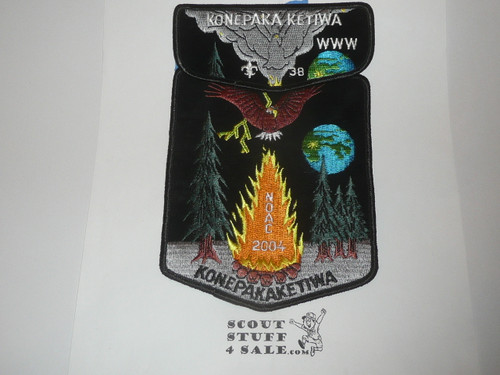 Order of the Arrow Lodge #38 Konepaka Ketiwa 2004 NOAC 2-piece Flap Patch