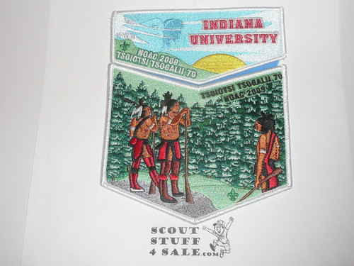 Order of the Arrow Lodge #70 Tsoiotsi Tsogalii 2009 NOAC 2 piece Flap Patch Set