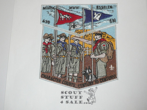Order of the Arrow Lodge #439/531 Miwok / Esselen 2-piece Flap Patch Set