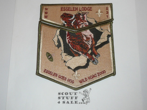 Order of the Arrow Lodge #531 Esselen 2000 NOAC 2-piece Flap Patch
