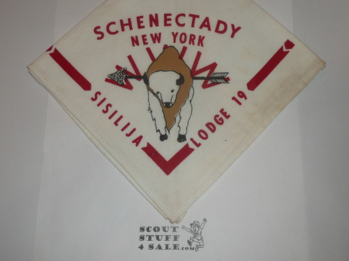 Order of the Arrow Lodge #19 Sisilija UNLISTED Early Neckerchief - Boy Scout