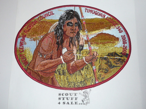 Order of the Arrow Lodge #340 Timuquan 2008-2009 Jacket Patch