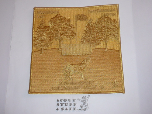 Order of the Arrow Lodge #19 Haudenosaunee Thayendanegea Chapter x2 50th Anniversary Woodworth Lake Patch