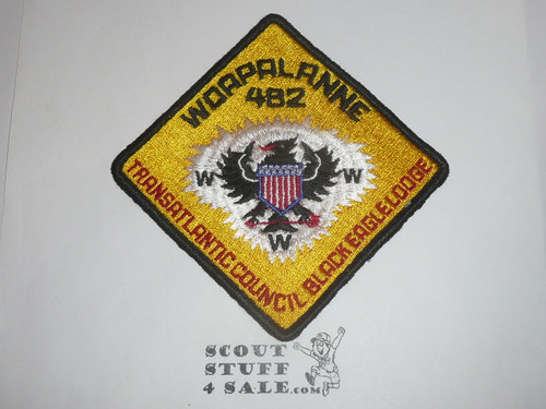 Order of the Arrow Lodge #482 Black Eagle x3 Patch