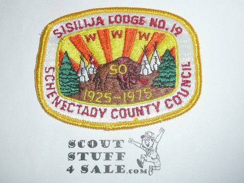 Order of the Arrow Lodge #19 Sisilija x2 50th Anniversary Patch - Boy Scout