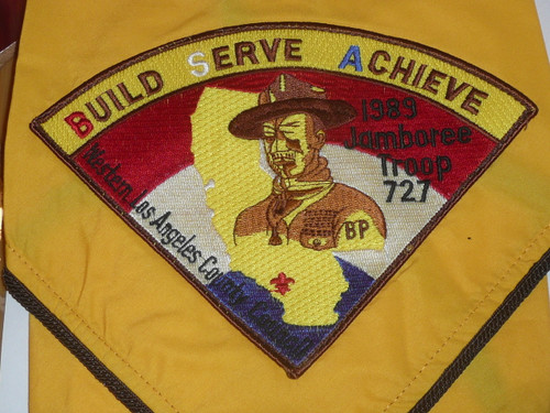 1989 National Jamboree JCP - Western Los Angeles County Council Contingent Troop Neckerchief