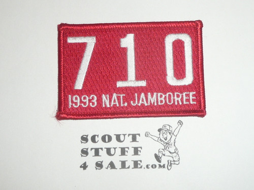 1993 National Jamboree JSP - Ventura County Council Troop 710 Unit Number Patch