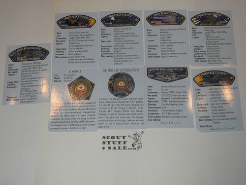 2010 National Jamboree JSP - Pikes Peak Council, set of 5 with Jacket Patch and card set