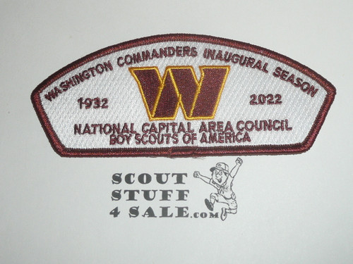 National Capital Area Council 2022 Washington Commanders Inaugral Season CSP