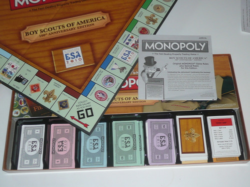 Monopoly Game Boy Scouts of America 2010 BSA 100th Anniversary ~ MINT ~ Unused