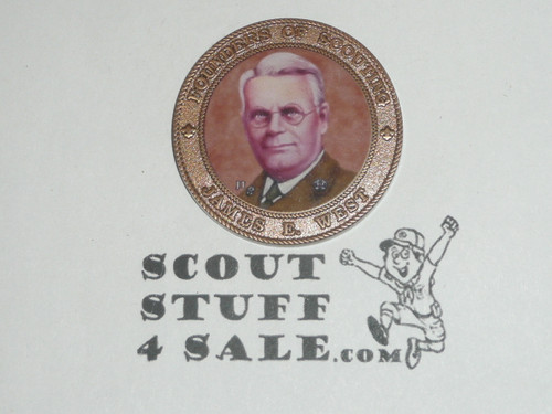 Boy Scout Founders of Scouting Coin / Token, James E. West