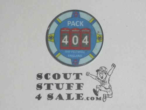 Transatlantic Council Pack 404, RAF Feltwell England, Token