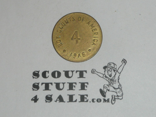 1946 Boy Scouts of America District Camporee Good Turn Coin / Token
