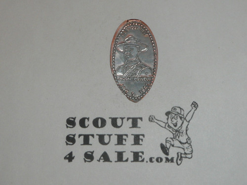 Lord Baden Powell Crushed Penny