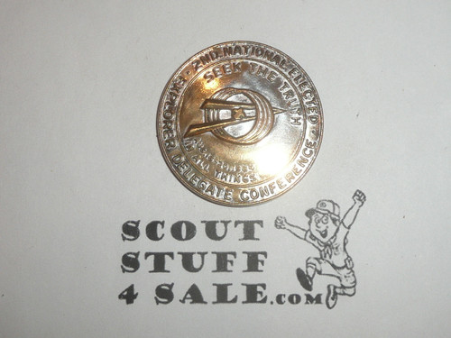 2nd Explorer National Elected Delegate Conference Coin / Token, SILVER