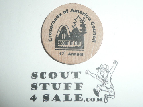 Crossroads of America Council 2009 Auction and TOR Boy Scout Wooden Nickel
