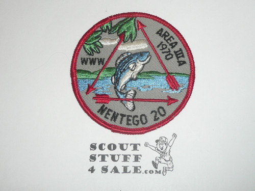 Section 3-a Order of the Arrow Conclave Patch, 1970, Nentego 20
